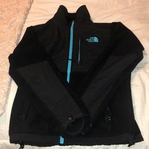 Black and light blue Northface